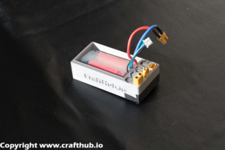 2outlet Battery adapter with capaciter bank